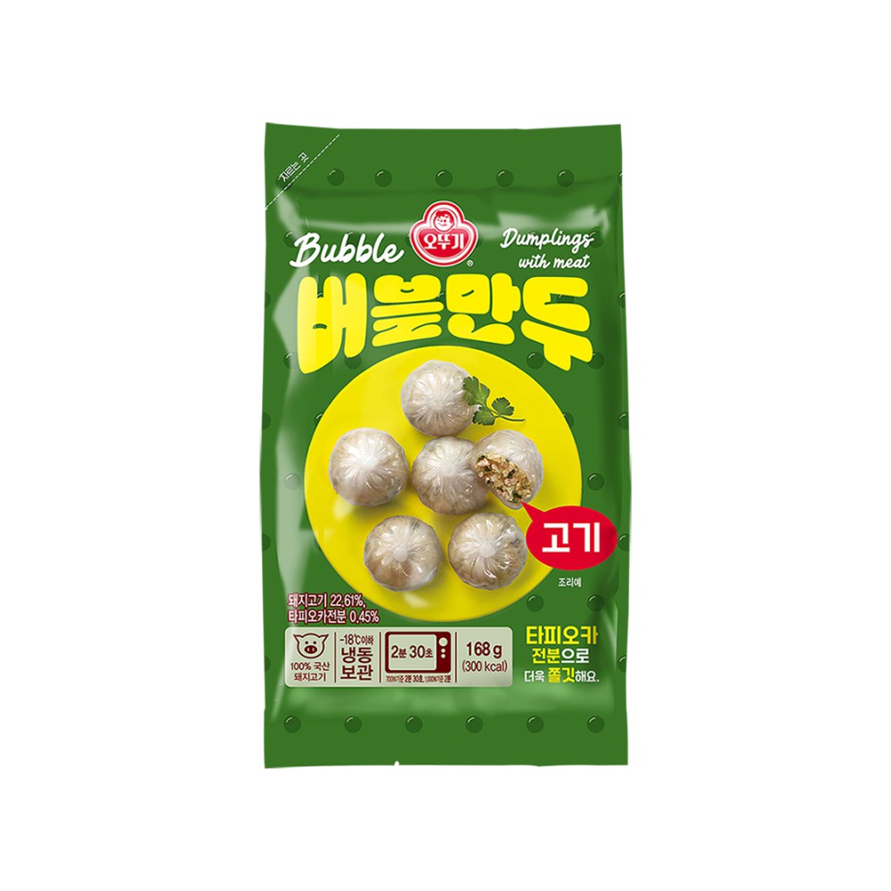 오뚜기)버블만두고기6입