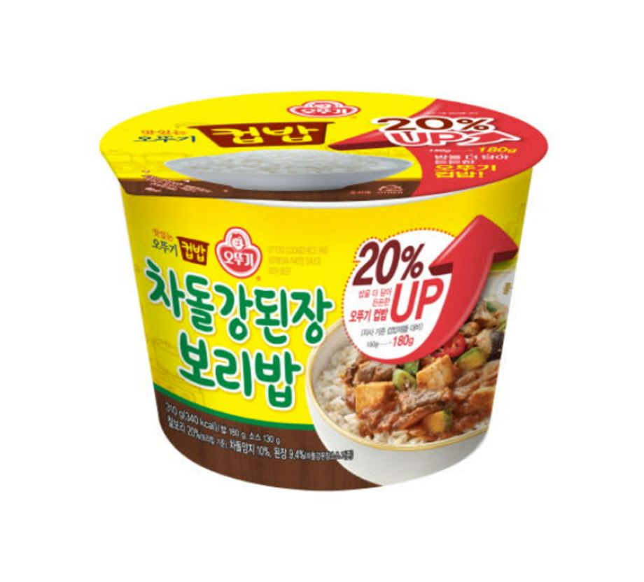 오뚜기)맛있는컵밥 차돌강된장보리밥 310g