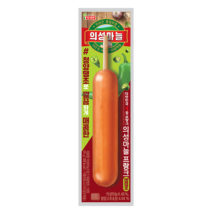 롯데)의성마늘프랑크매콤땡초65G
