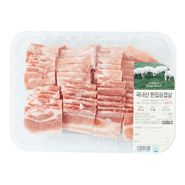 한돈냉동한입삼겹살(800g)