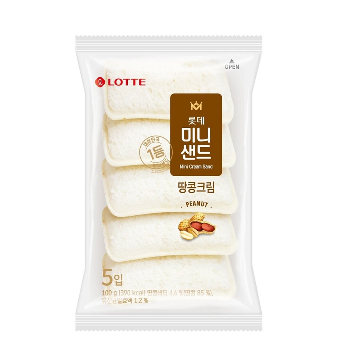 롯데 미니 땅콩샌드 100G