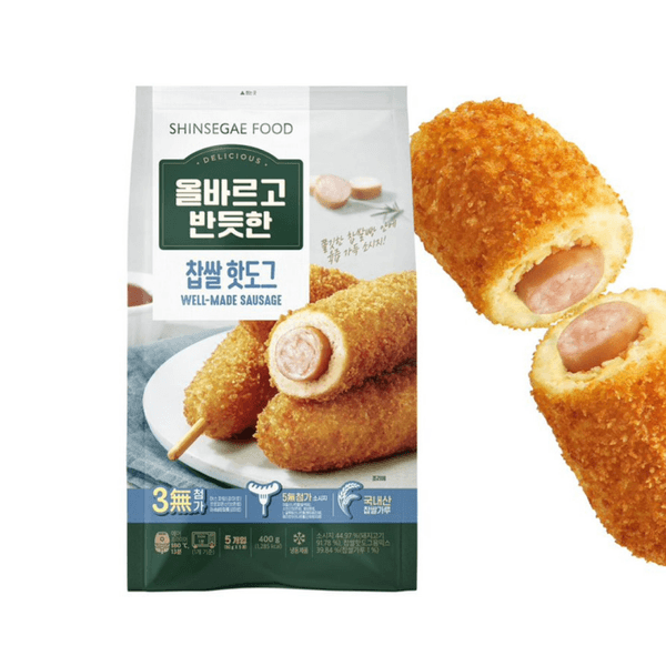 올바르고 반듯한 찹쌀핫도그 400g