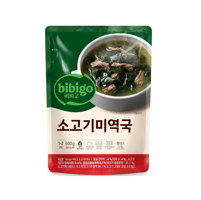 비비고소고기미역국500g