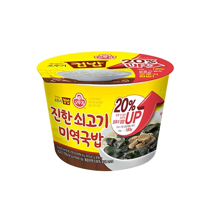 오뚜기 컵밥 진한쇠고기미역국밥314g