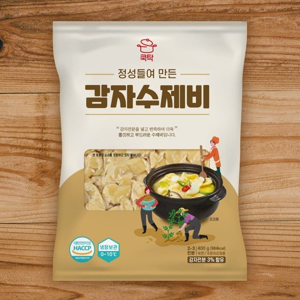 쿡탁 감자 수제비 400G