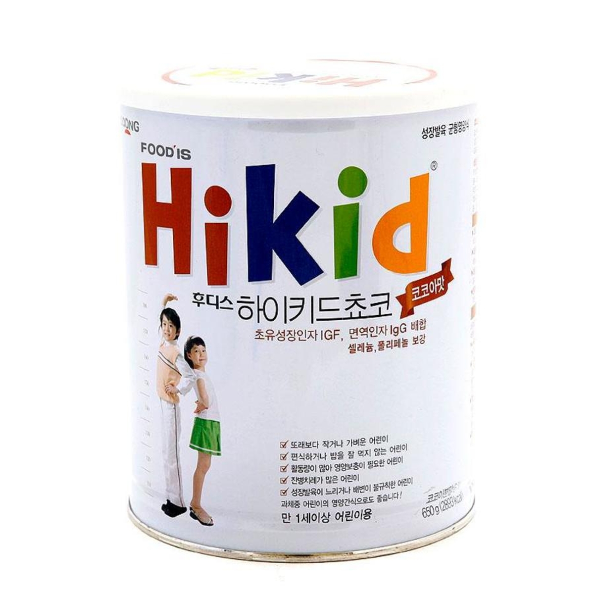 일동후디스 하이키드 어린이 영양식 초코 650G