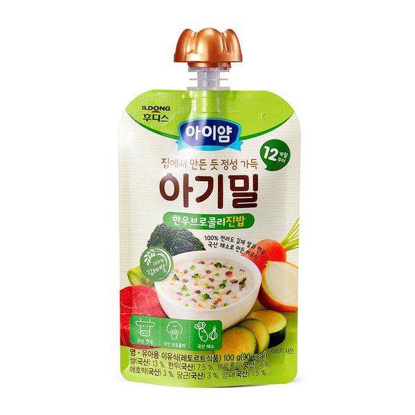 일동후디스 아이얌 한우브로콜리진밥 100G