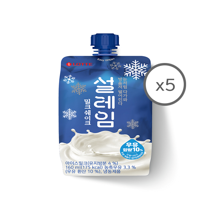 롯데 설레임밀크 5입 멀티