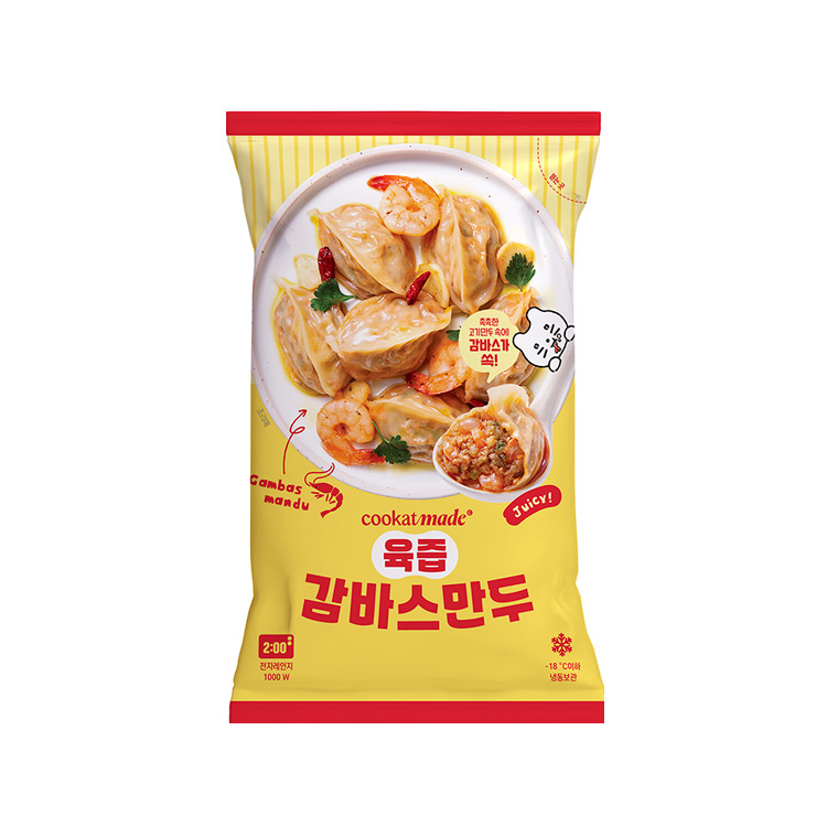 쿠캣)육즙감바스만두168G