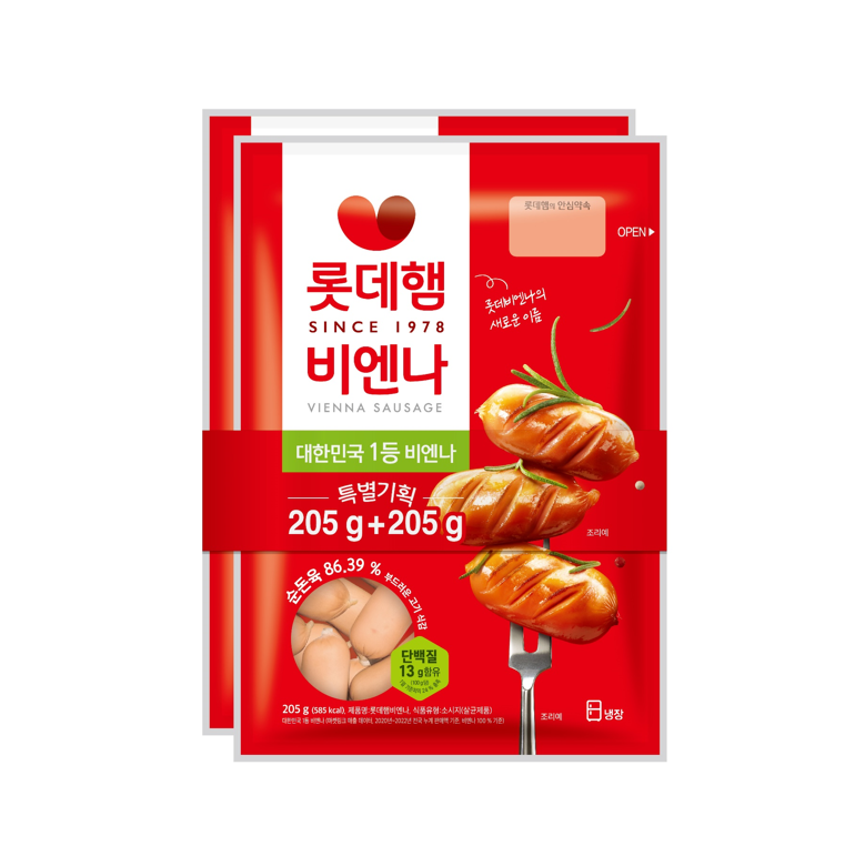 롯데)비엔나205g+205g