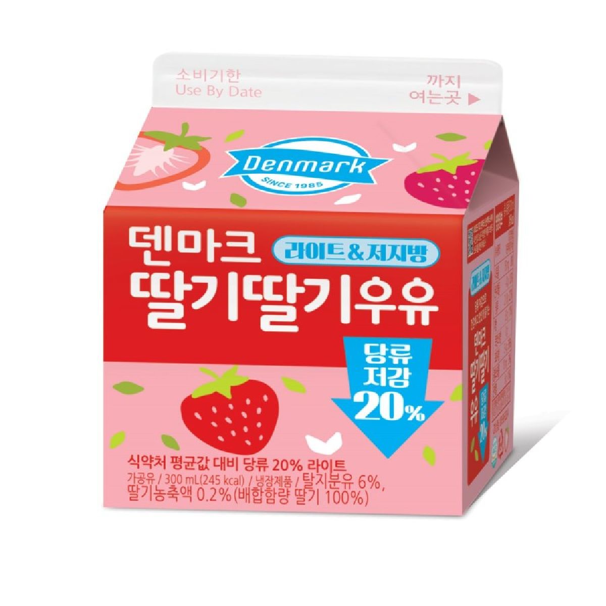 덴마크 딸기딸기 우유 300ML