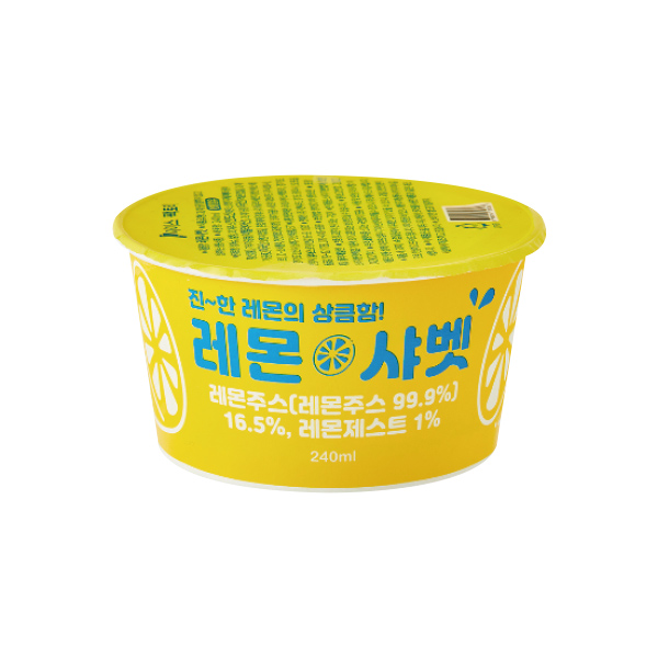 레몬샤베트(컵) 지엔씨 (입수변경) 240ml