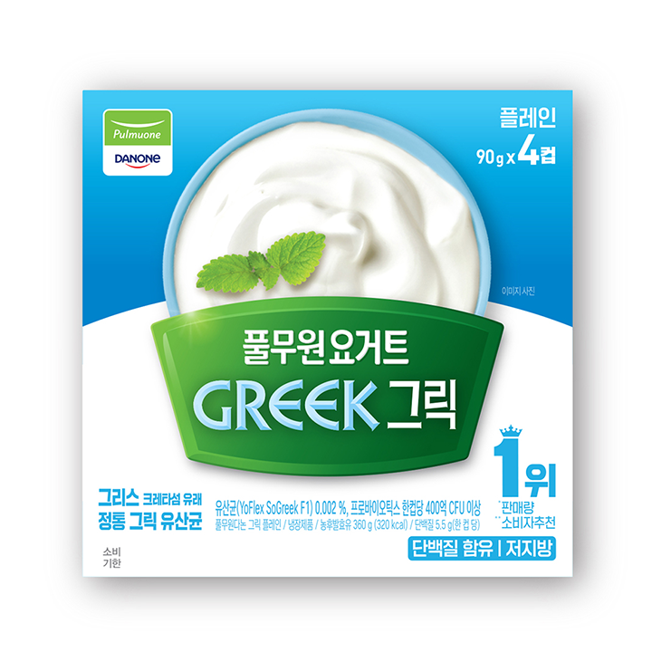 다논 그릭요거트 플레인 90g*4