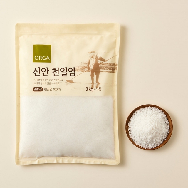 ORGA 숨쉬는 갯벌 천일염 3kg