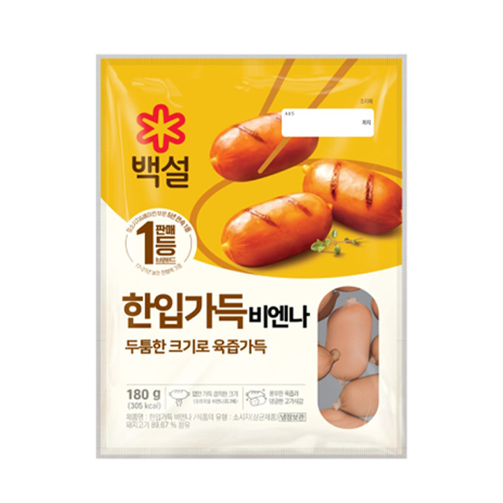 CJ 백설 한입가득비엔나 180g