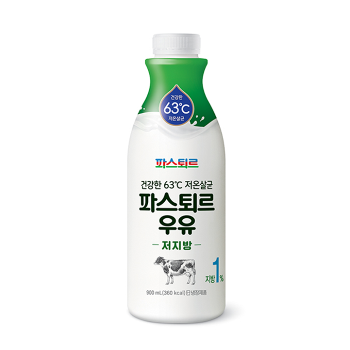 파스퇴르 저지방우유900ml