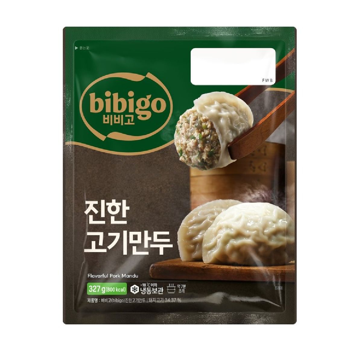 씨제이 수제 진한 고기만두 327G