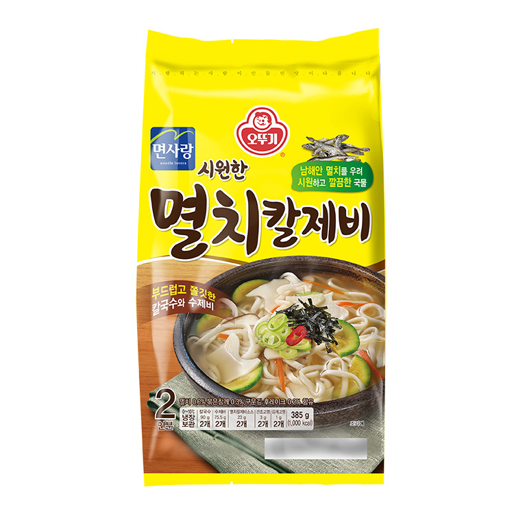 오뚜기)시원한 멸치칼제비(2인) 385G