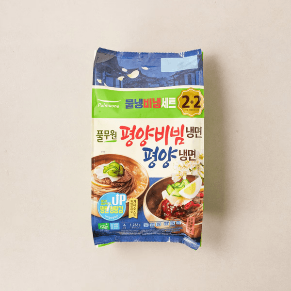 풀무원 평양비빔+평양냉면 4인 1,266g