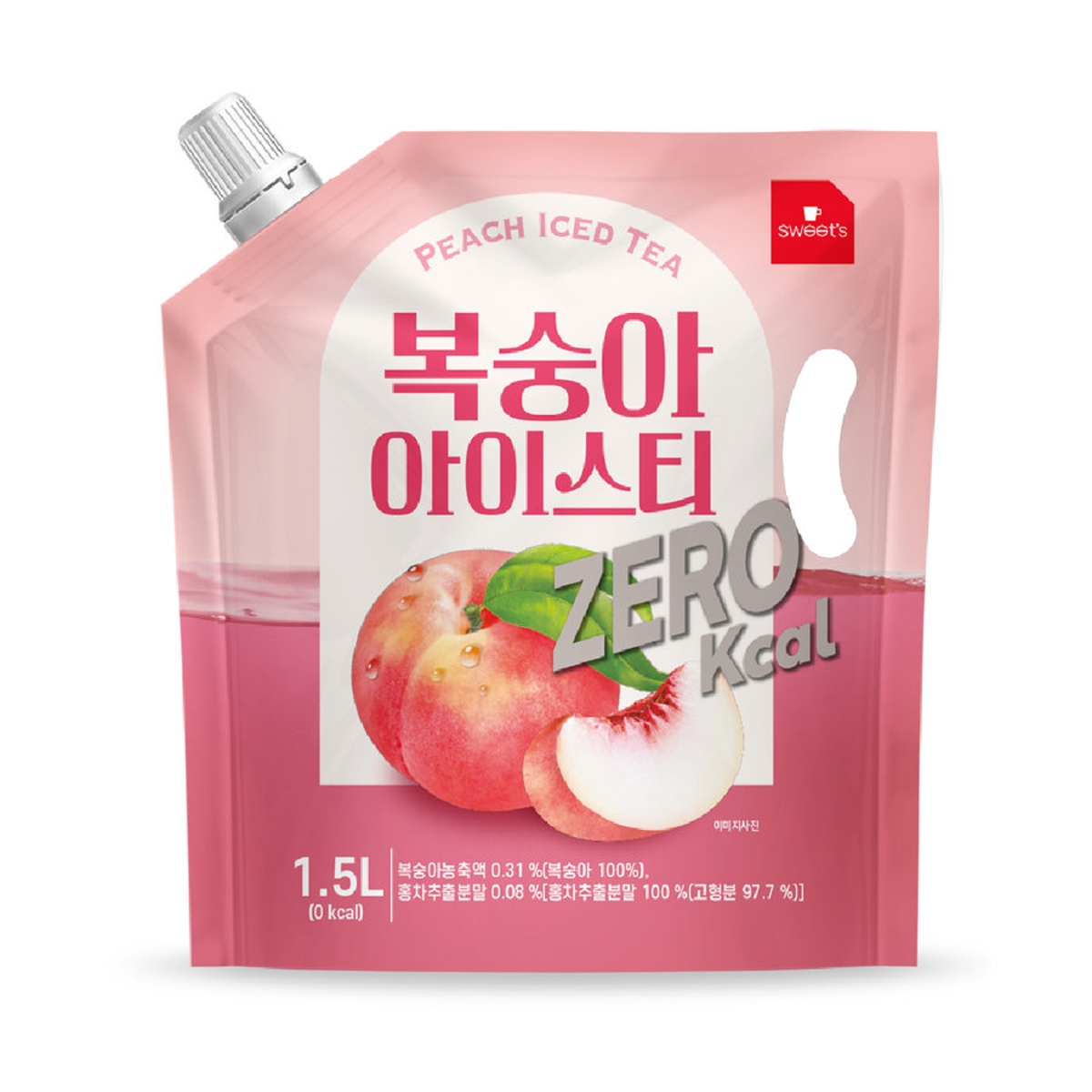 복숭아 아이스티 제로 1.5L