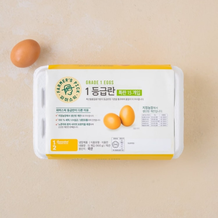 파머스픽 1등급란 15개입 특란