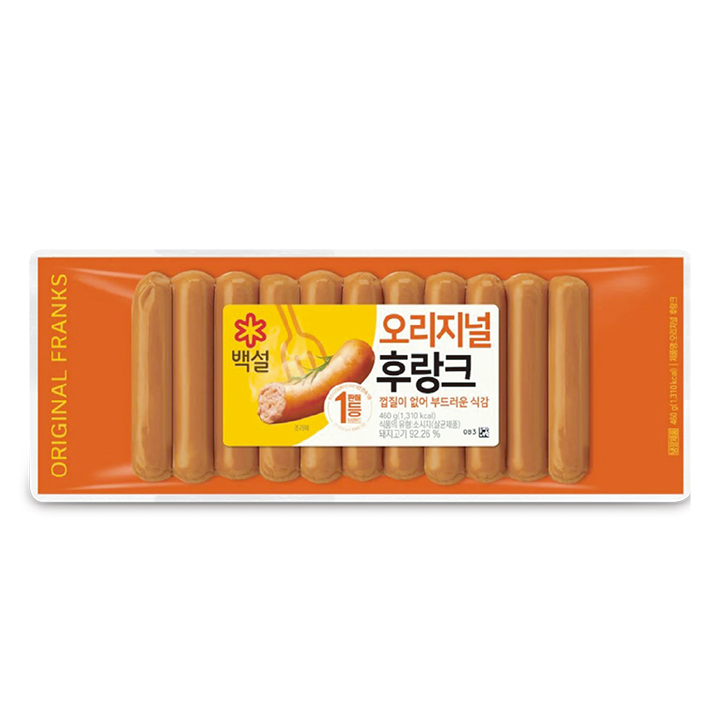 CJ백설 오리지널후랑크460g