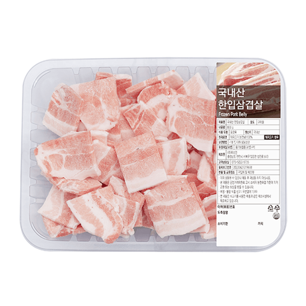 한돈냉동한입삼겹살(800g)