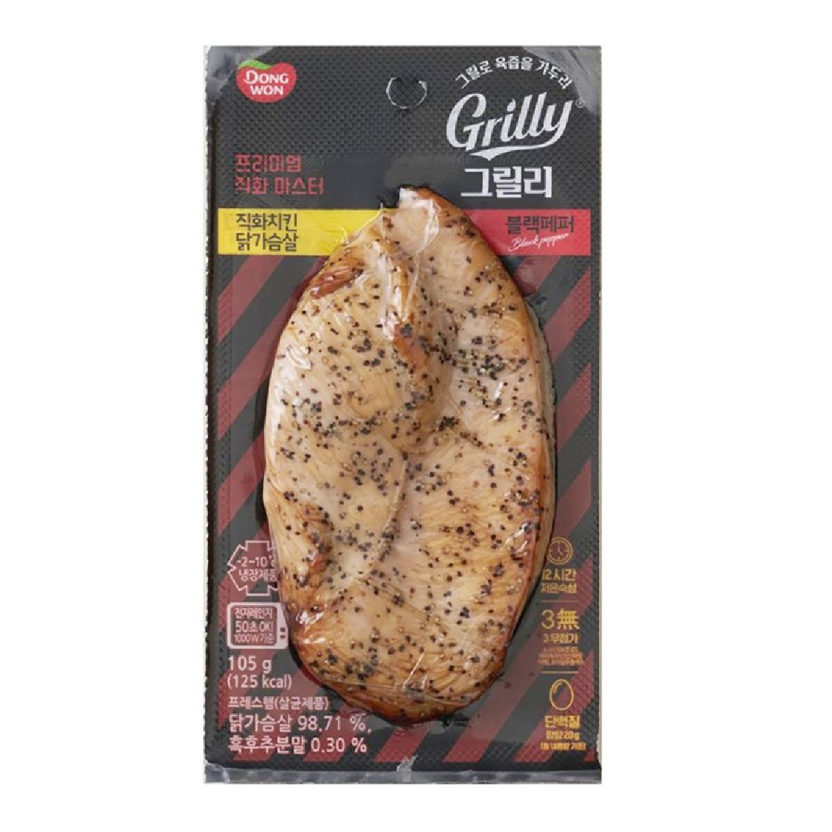 동원 그릴리 황금닭가슴살 블랙페퍼 105G