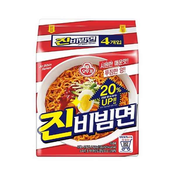 오뚜기 진비빔면 156g*4입