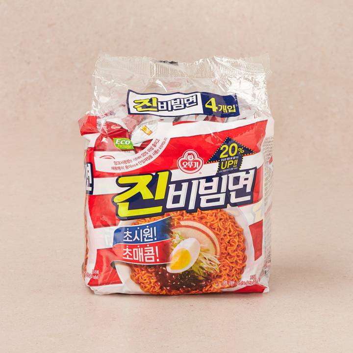 오뚜기 진비빔면 156g*4입