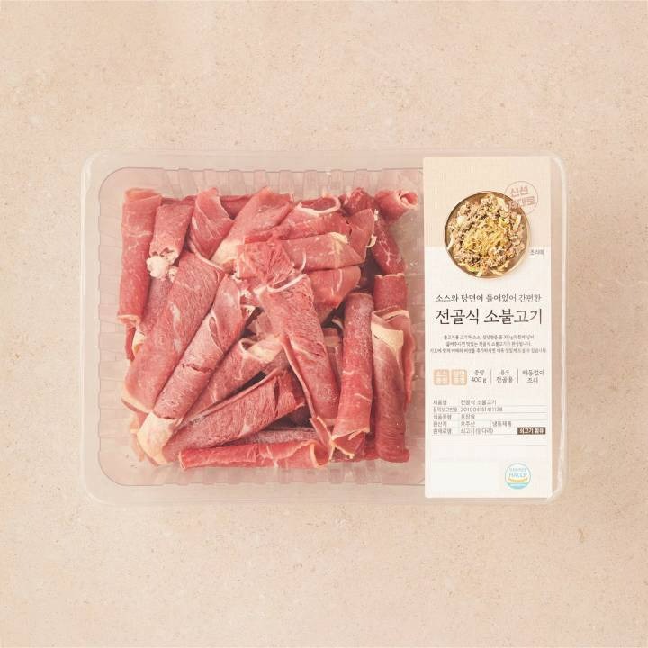 냉동전골식소불고기400g