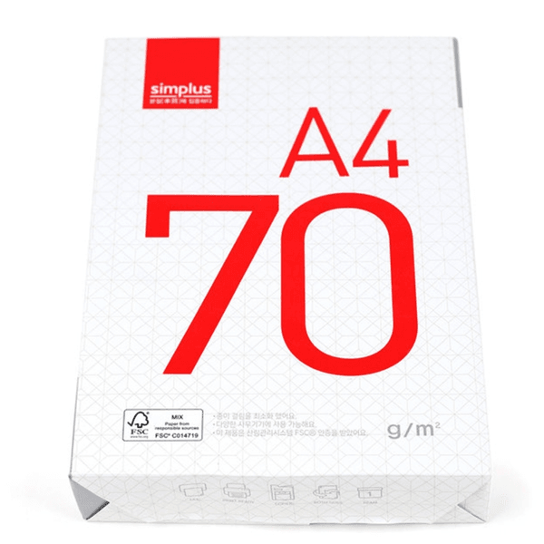 simplus A4 복사지 70g 500매 1권