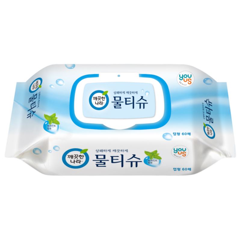 유어스)페퍼민트물티슈60매