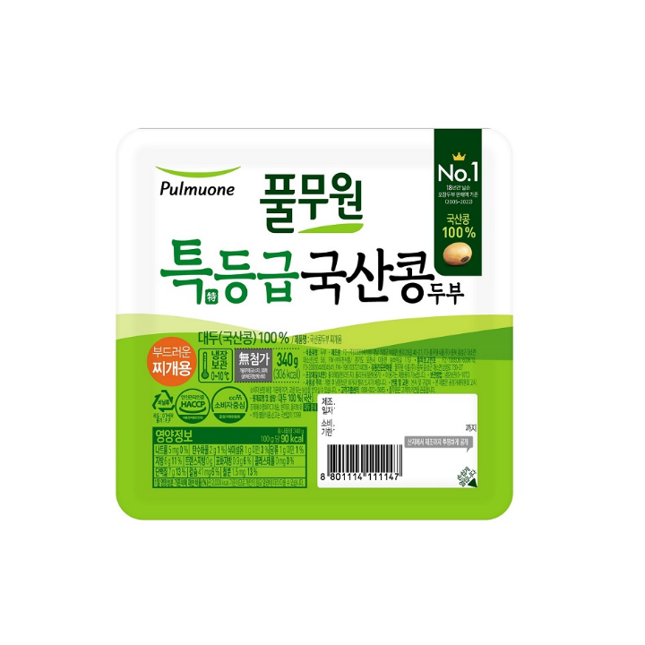 풀무원국산찌개두부340g