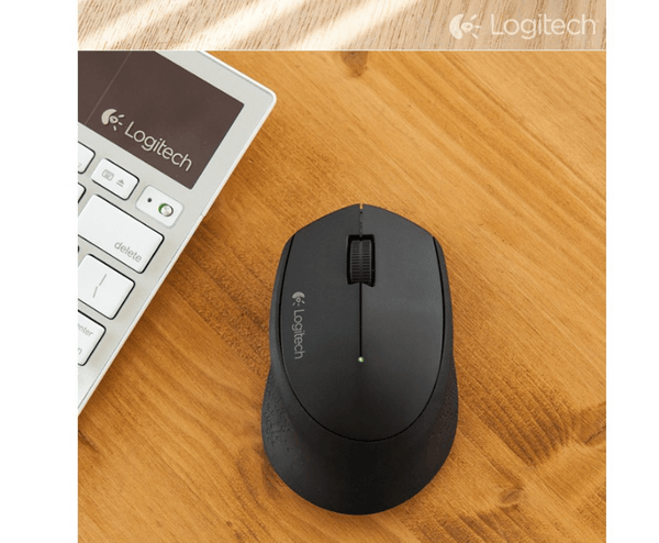 로지텍/ 마우스/  M280/ 무선 연결/ 본체 수납 수신기 / 블랙/ 인체공학 디자인/ code  1254980