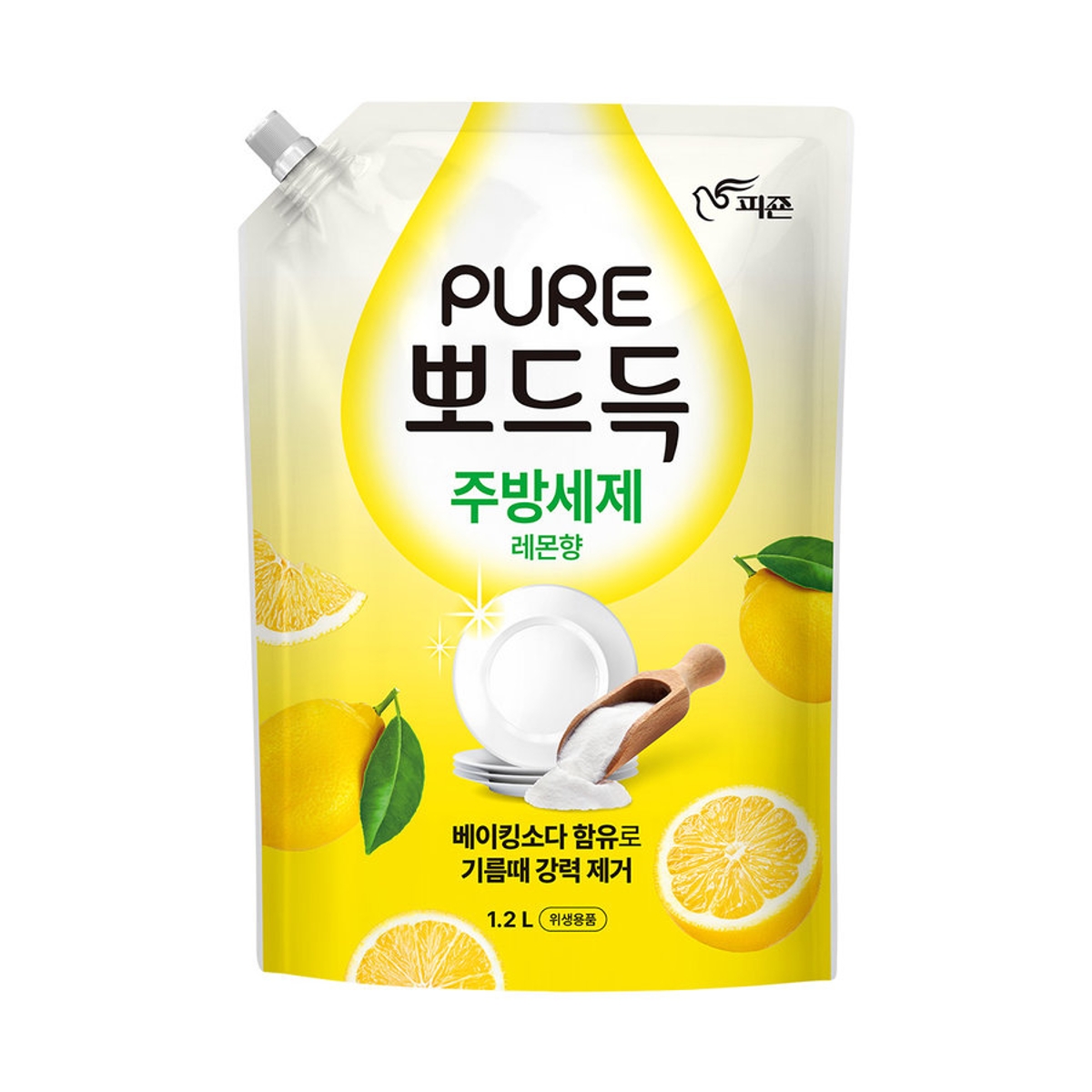 피죤 퓨어 주방세제 뽀드득 레몬향 1.2L