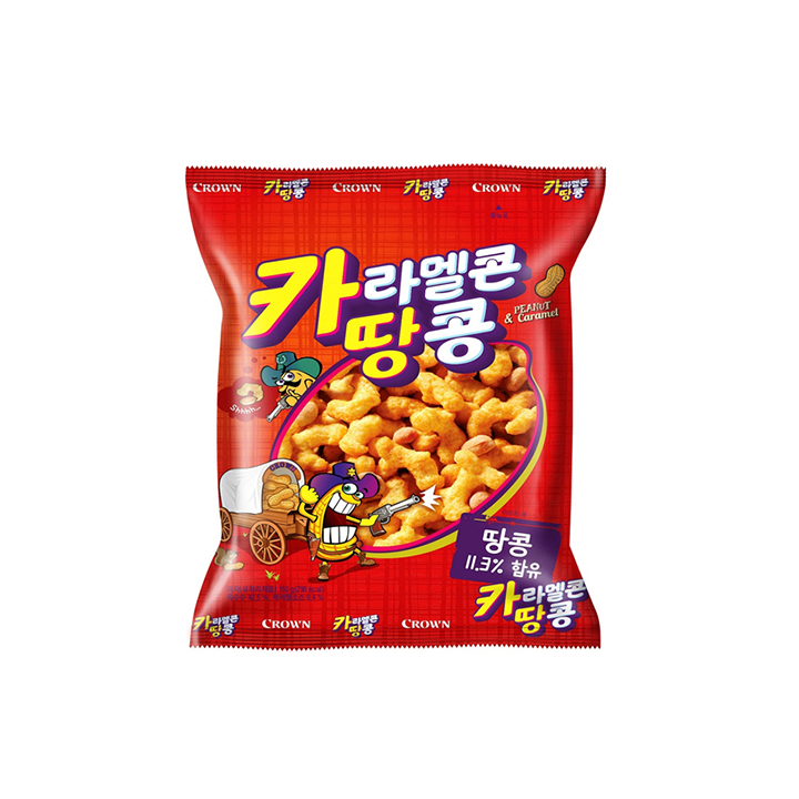 크라운 카라멜콘땅콩 150g