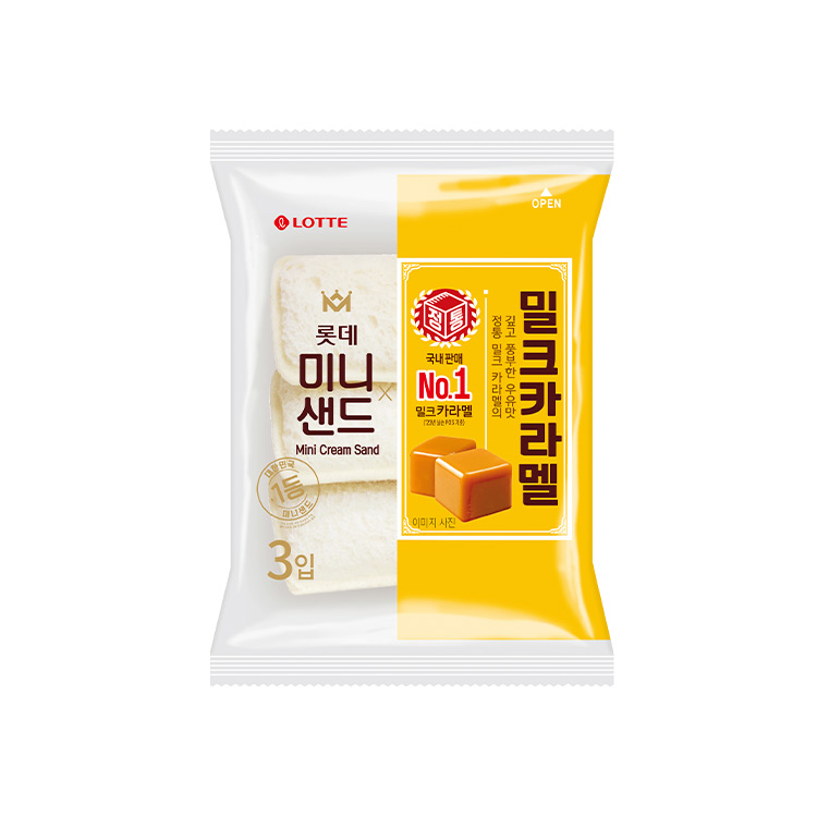 롯데)밀크카라멜미니샌드