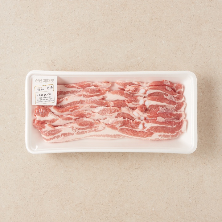 국내산 돈삼겹살 구이용(600g)