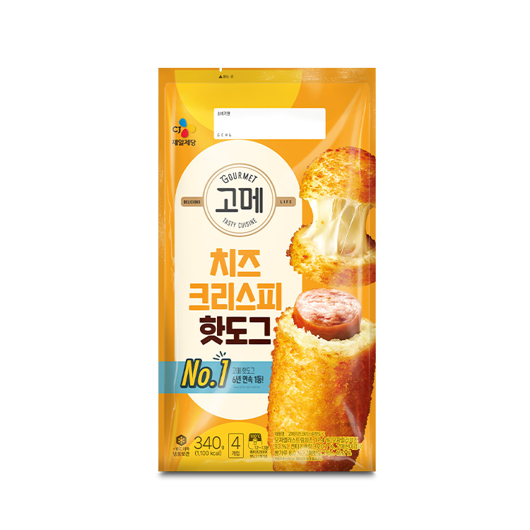 CJ)고메치즈크리스피핫도그340g