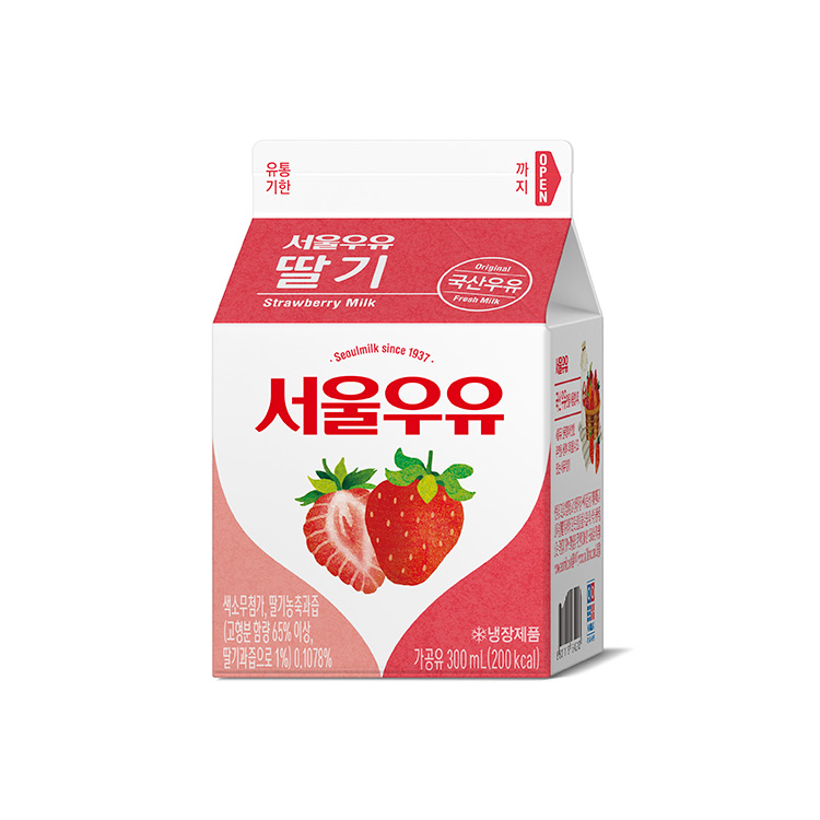 서울)딸기우유300ML