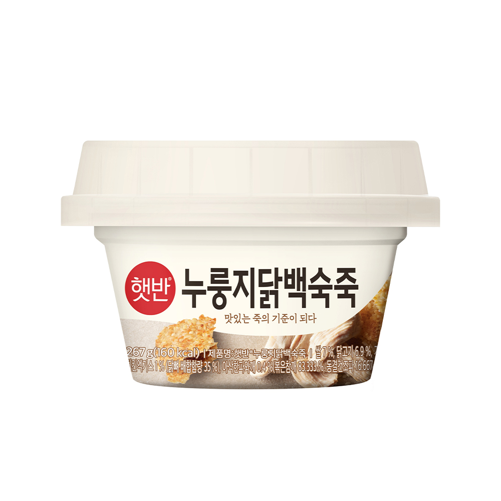 CJ)햇반누룽지닭백숙죽267g