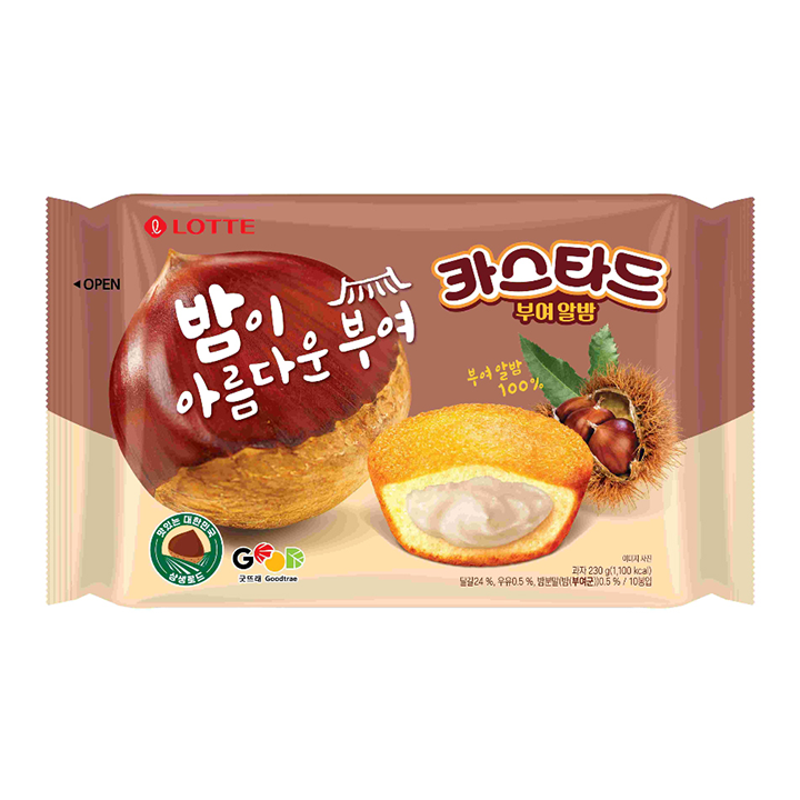 롯데 카스타드 부여알밤 230g