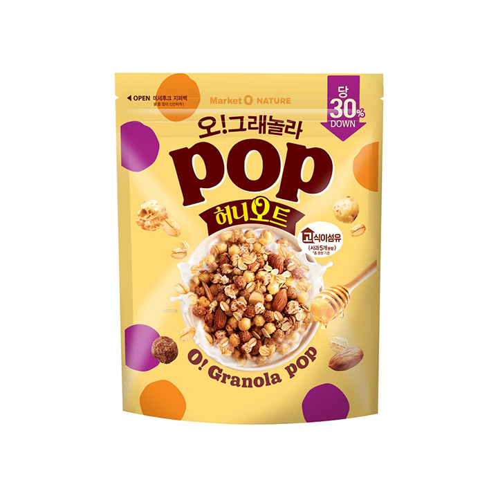 오리온 오그래놀라팝 허니오트 340g