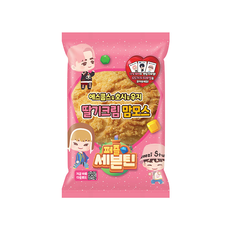 퍼즐세븐틴)딸기크림맘모스