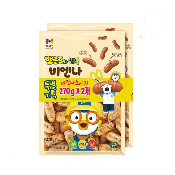 목우촌 뽀로로와친구들비엔나 270g*2