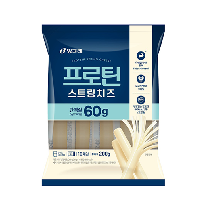 빙그레 프로틴 스트링치즈 20g*10