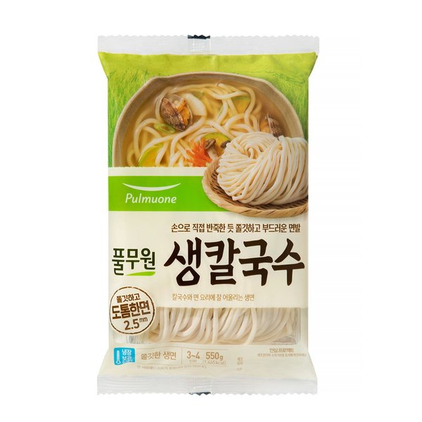 풀무원 생 칼국수 550G