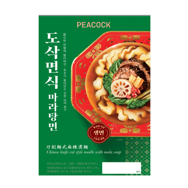 피코크 도삭면식 마라탕면 650g