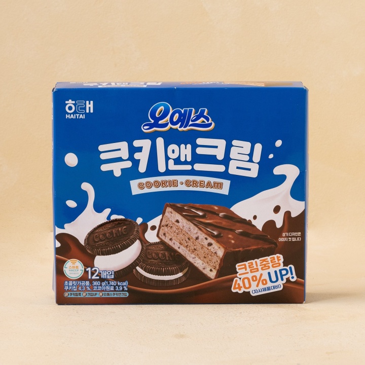 해태 오예스 쿠키앤크림 360g
